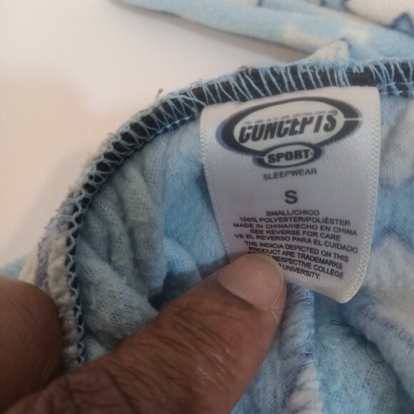 Concepts Sport Pajama Pant Boys Size Small Blue White Carolina Tarheels - Picture 4 of 5